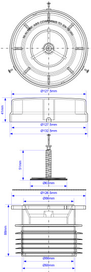 Клапан вакуумный 110мм McAlpine  MRAA1S