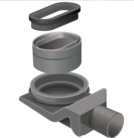 Линейный трап "ZEISSLER" ультратонкая модель с дизайн-вставкой Evolux Slim 800*70     ZSt.1141.8002