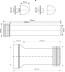 Комплект для навесного унитаза ф90/110-26cм McAlpine  FP45R-KIT3