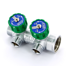 Коллектор FAR под евроконус 3/4” - 1/2” /  2 выхода