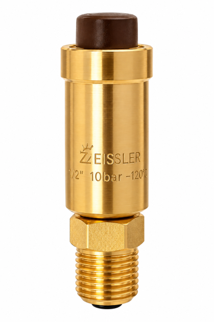 Авто-воздухоотводчик с отсекающим клапаном 1/2 "Zeissler" ZSa.421.0104
